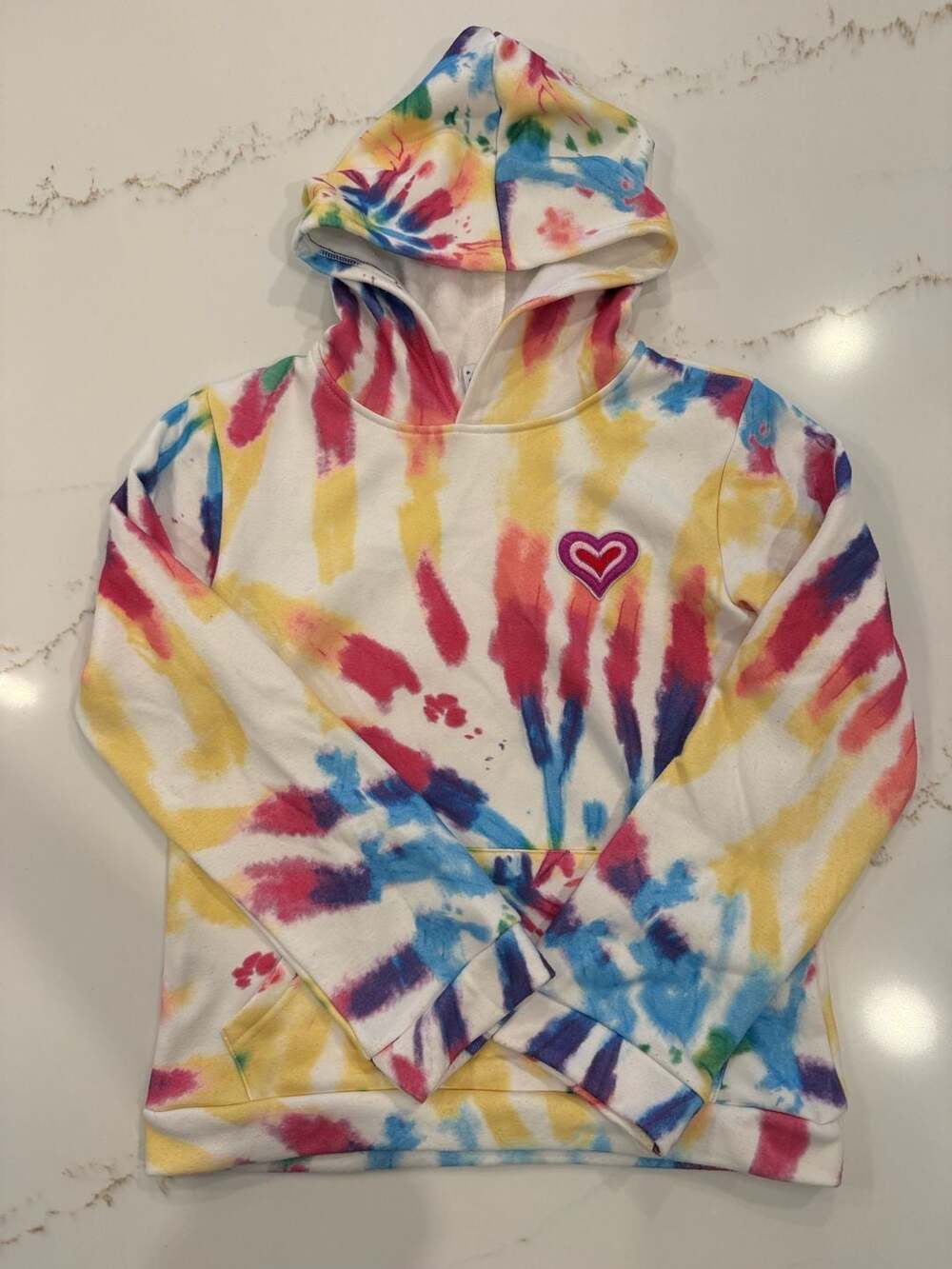Lola + The Boys Plush Faux Fur Hoodie Cozy Lounge Statement Piece Size 12